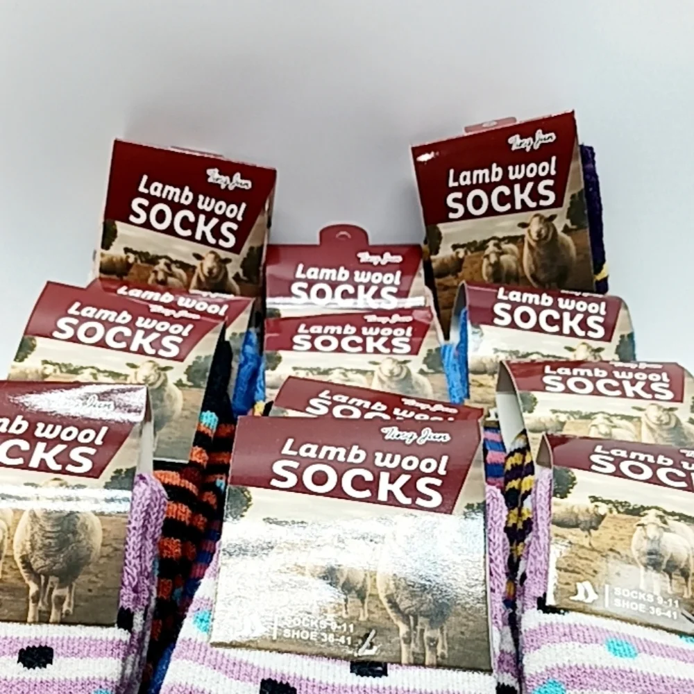 3 Pairs Lamb Wool Crew Socks/Thermal Boot Socks Size 9-11 Wo…